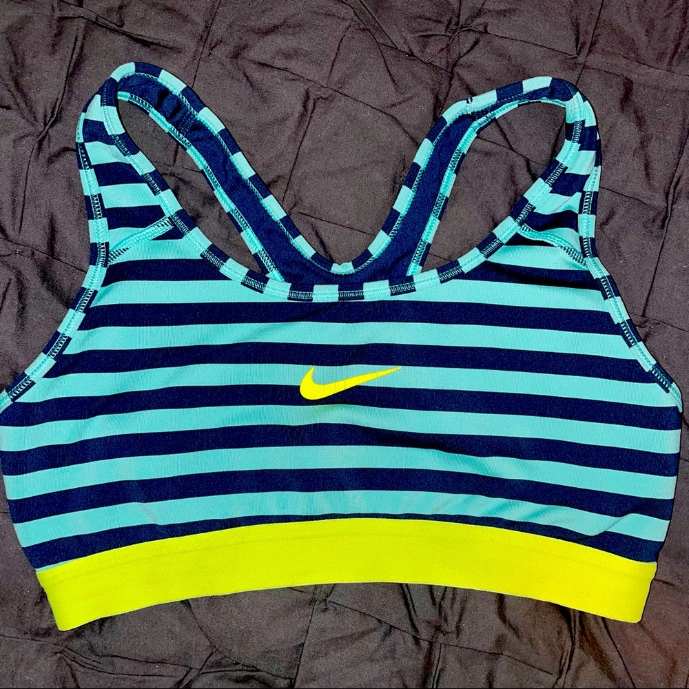 Nike Striped Sports Bra Size SM